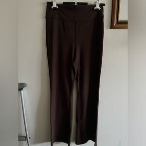 Chocolate brown, Old navy ribbed active bottoms, size medium